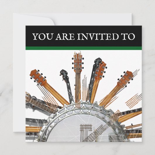 GUITAR STRINGS IN THE SUN 招待状 (正面)