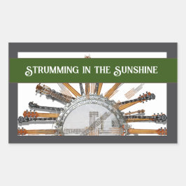 GUITAR STRINGS IN THE SUN 長方形シール