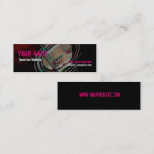 GUITAR Strings Pinkプロファイルカード スキニー名刺 (正面/裏面)