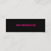 GUITAR Strings Pinkプロファイルカード スキニー名刺 (裏面)