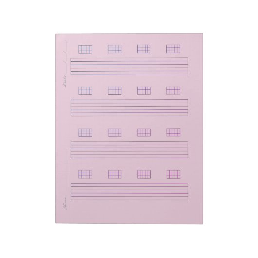 Guitar Tab Paper – Printable Tablature Template ノートパッド (回転)
