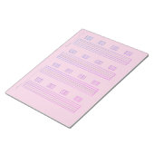 Guitar Tab Paper – Printable Tablature Template ノートパッド (アングル)