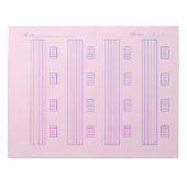 Guitar Tab Paper – Printable Tablature Template ノートパッド (正面)