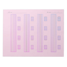 Guitar Tab Paper – Printable Tablature Template ノートパッド