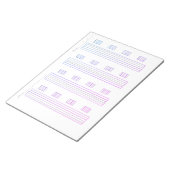Guitar Tab Paper – Printable Tablature Template ノートパッド (アングル)