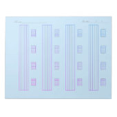 Guitar Tab Paper – Printable Tablature Template ノートパッド (正面)