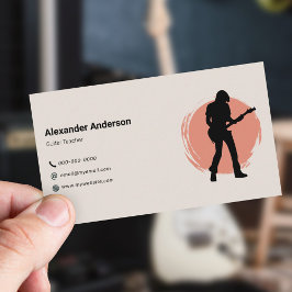 Guitar Teacher Business Card 名刺