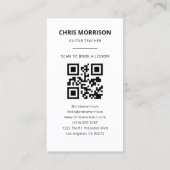 Guitar Teacher QR Code Photo 名刺 (裏面)