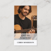 Guitar Teacher QR Code Photo 名刺 (正面)
