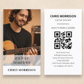Guitar Teacher QR Code Photo 名刺
