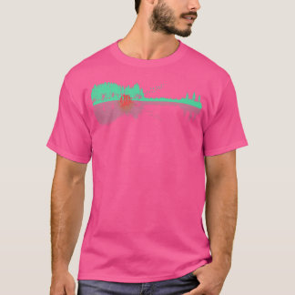 Guitar Trees Water Reflection Art - Musicians & Mu Tシャツ