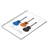 Guitar Trio Spiral Photo Notebook ノートブック (左側)