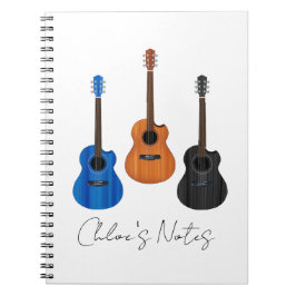 Guitar Trio Spiral Photo Notebook ノートブック