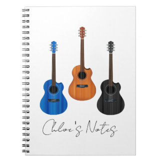 Guitar Trio Spiral Photo Notebook ノートブック