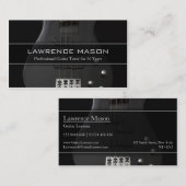 Guitar Tutor Photo of Bass Guitar - Business Card 名刺 (正面/裏面)