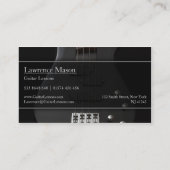 Guitar Tutor Photo of Bass Guitar - Business Card 名刺 (裏面)