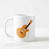 Guitar - Twitter Emoji コーヒーマグカップ (左)