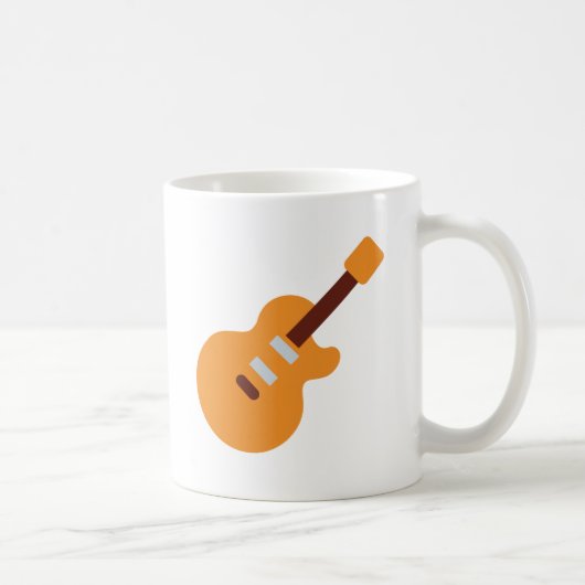 Guitar - Twitter Emoji コーヒーマグカップ (右)