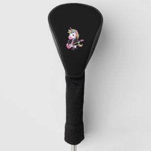 Guitar Unicorn Rock音楽愛好家の可愛いUnicorn ゴルフヘッドカバー