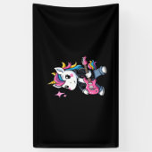 Guitar Unicorn Rock音楽愛好家の可愛いUnicorn 横断幕 (縦)