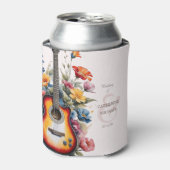 Guitar Wildflower Ampersand Musical Wedding 缶クーラー (缶正面)