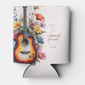 Guitar Wildflower Ampersand Musical Wedding 缶クーラー (正面)
