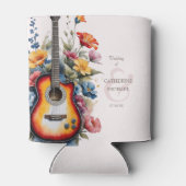 Guitar Wildflower Ampersand Musical Wedding 缶クーラー (裏面)