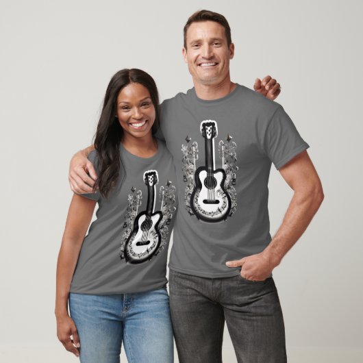 Guitar with musical notes for those who love music tシャツ (ユニセックス)