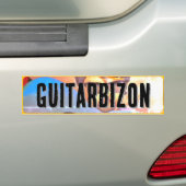 Guitarbizon バンパーステッカー (車上)