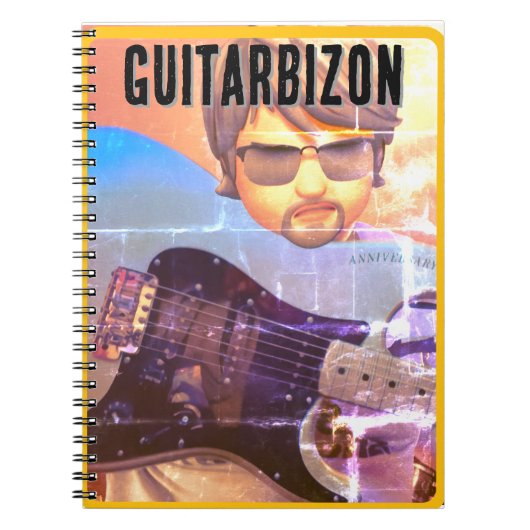 Guitarbizon Tシャツ ノートブック (正面)