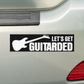 Guitardedを得よう バンパーステッカー (車上)
