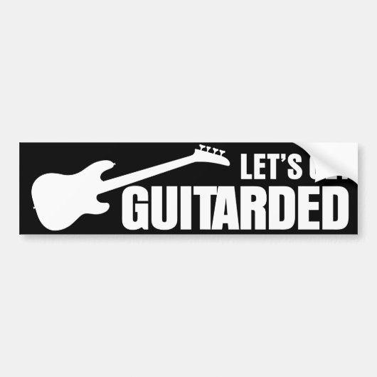 Guitardedを得よう バンパーステッカー (正面)