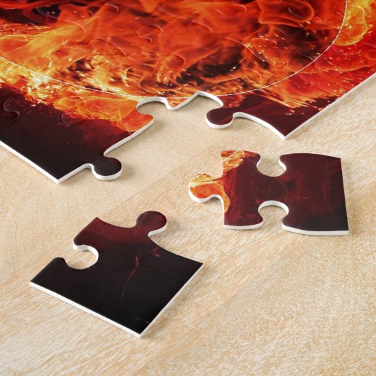 Guitare enのfeu ジグソーパズル (側面)