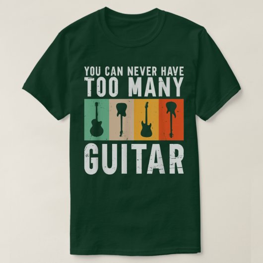 GuitarGuitar 3540が多過ぎることはない Tシャツ (デザイン正面)