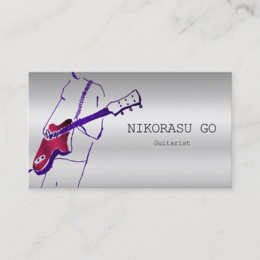 Guitarist 名刺 (正面)