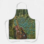 Guitarist birthday gift エプロン (正面)