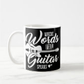 Guitarist gift guitar saying nice コーヒーマグカップ (左)