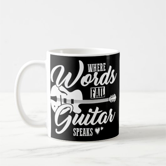 Guitarist gift guitar saying nice コーヒーマグカップ (左)
