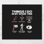 Guitarist Guitar Addicted Guitarist Music Birthday ビールラベル (シングルラベル)