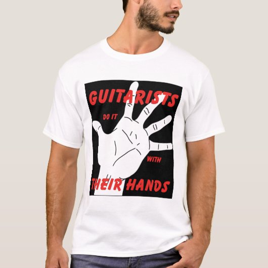 guitarist_hands tシャツ (正面)