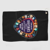 Guitarist How Many Guitars Birthday ゴルフタオル (横)