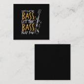 Guitarist Let The Bass Guitar Birthday ノートカード (正面/裏面)