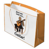 Guitarist Playing Guitar Birthday ラージペーパーバッグ (裏面アングル)