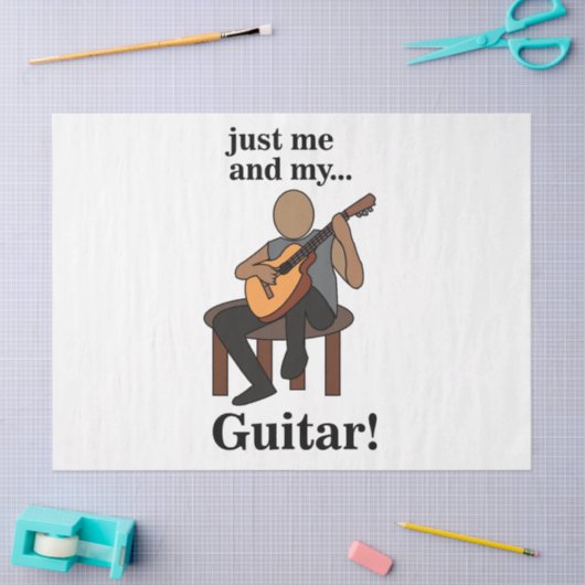 Guitarist Playing Guitar Birthday 薄葉紙 (クラフト)