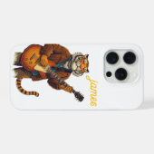 guitarist tiger iPhoneケース (裏面横)