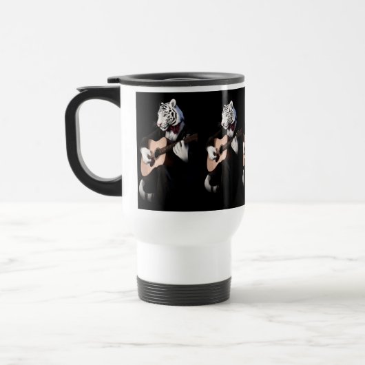 Guitarist Tiger – Refined Ceramic Mug トラベルマグ (左)