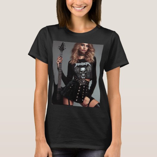 Guitarra y heavy metal tシャツ (正面)