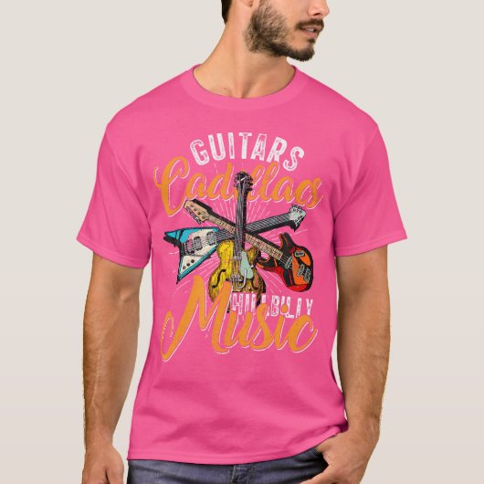 Guitars Cadillacs Hillbilly Music - Country Songs Tシャツ (正面)