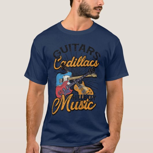 Guitars Cadillacs Hillbilly Music Lyrics and songs Tシャツ (正面)