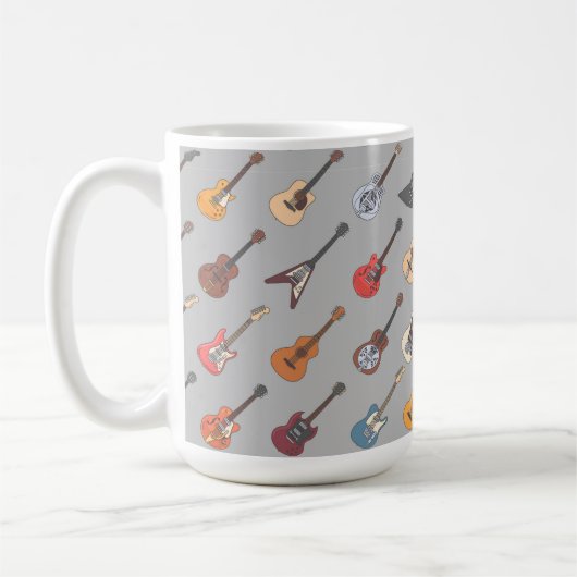 Guitars Music Mug コーヒーマグカップ (左)